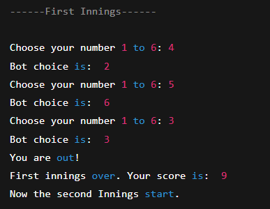 User batting gameplay